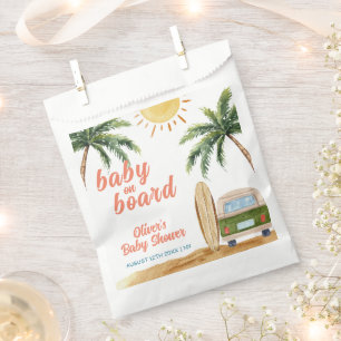 Summer Boho Surf Beach Van Baby Shower  Favour Bags