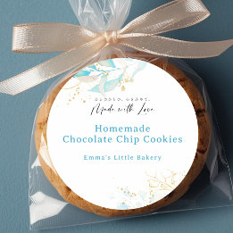 Summer Botanical Farmers Market Bakery Product Classic Round Sticker