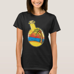 Summer Bottle Traditional Beach Tattoo Artist Beac T-Shirt