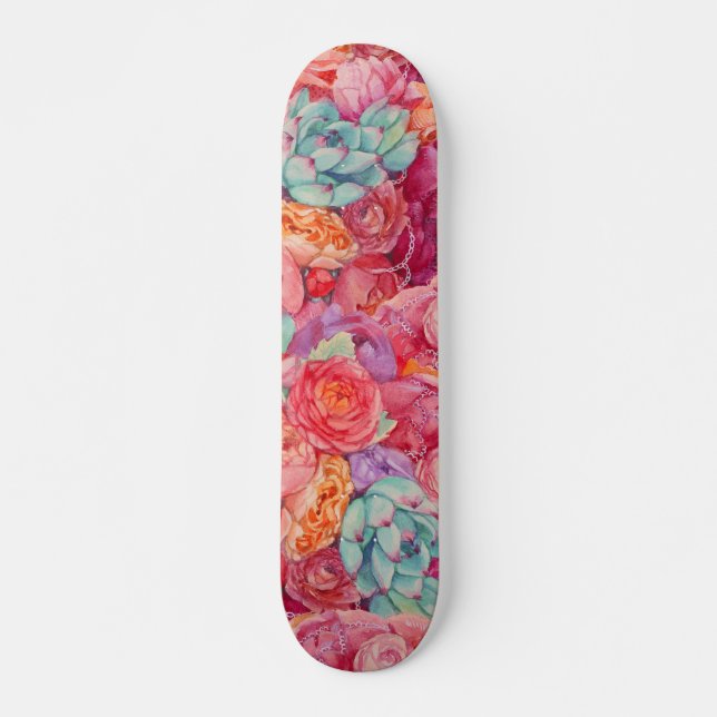Summer bouquet skateboard (Front)