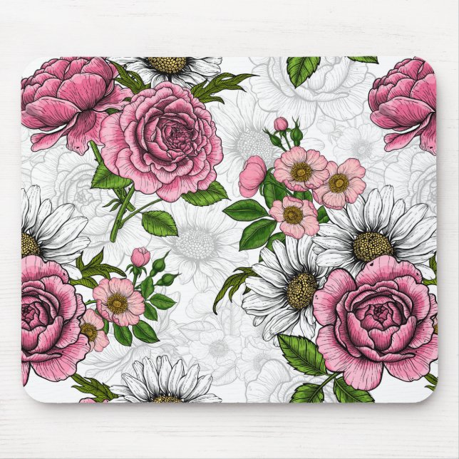 Summer bouquets mouse mat (Front)