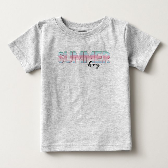 Summer Boy Baby T-Shirt (Front)
