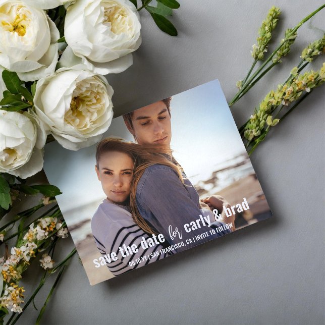 Summer Break Photo Wedding Save the Date Invitation (Creator Uploaded)