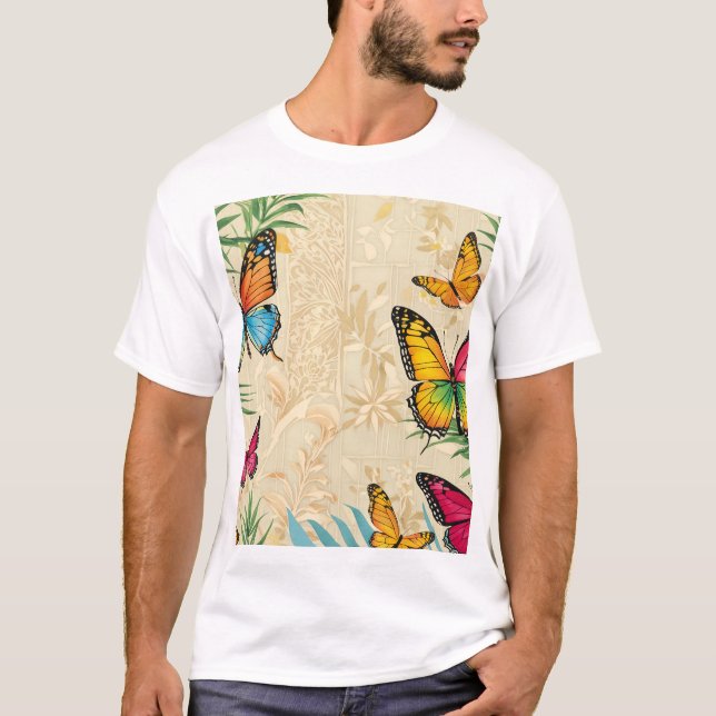 Summer Breeze Butterfly T-Shirt Design (Front)