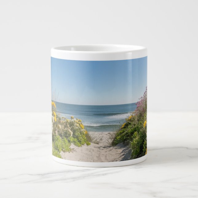 Summer Breeze by the Shore  Large Coffee Mug (Front)