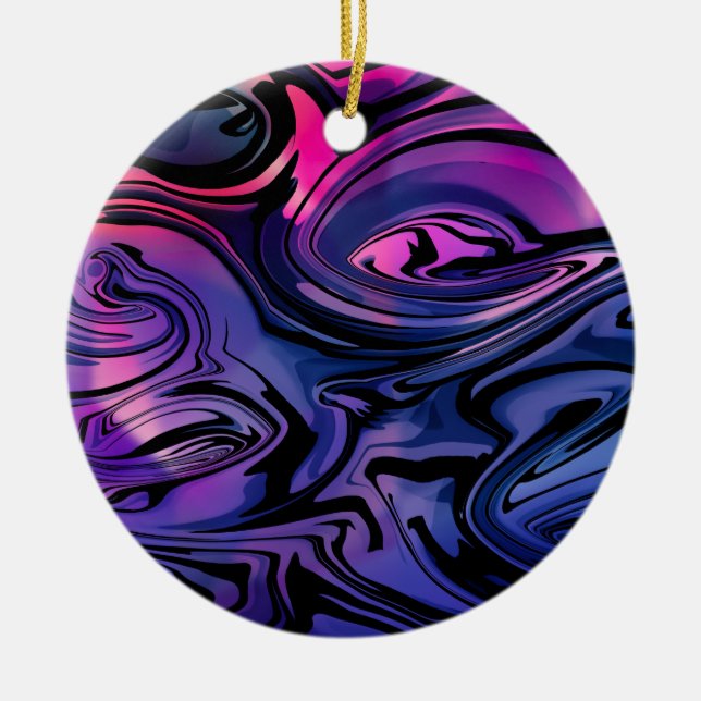 Summer Breeze  Ceramic Tree Decoration (Front)