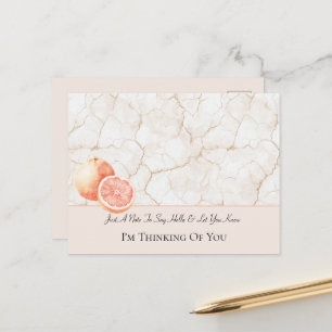 Summer Breeze Grapefruit Thinking of You Postcard