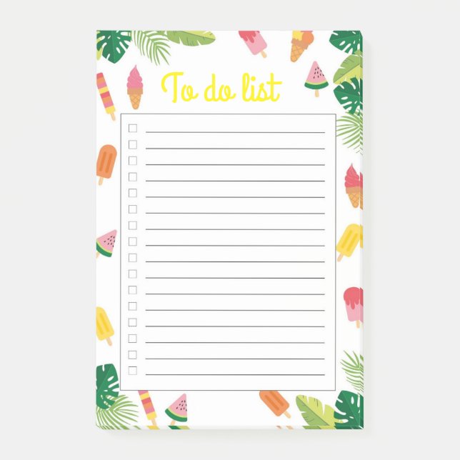 Summer Breeze Post-it Notes (Front)