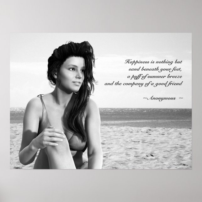 Summer Breeze Poster with Customisable Quotation (Front)