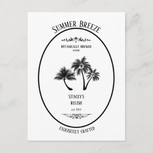 Summer Breeze Vintage Apothecary Personalised  Postcard
