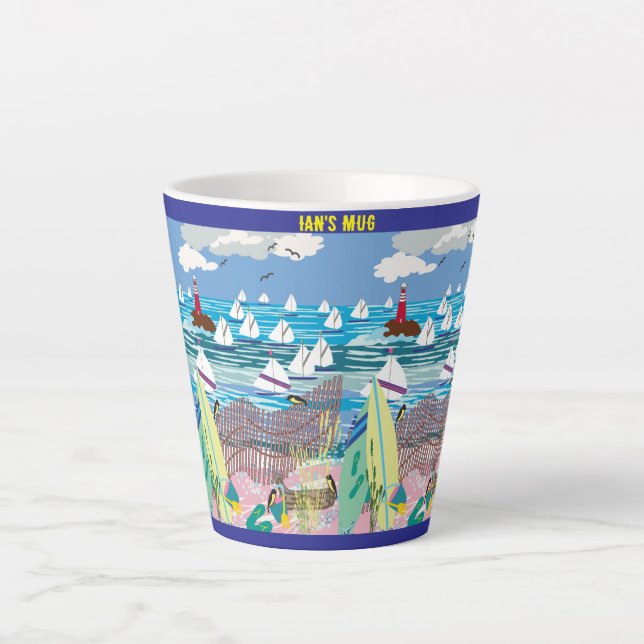 Summer Breezin  Latte Mug (Front)