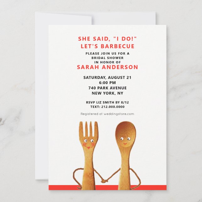 Summer Bridal Shower Invitation (Front)