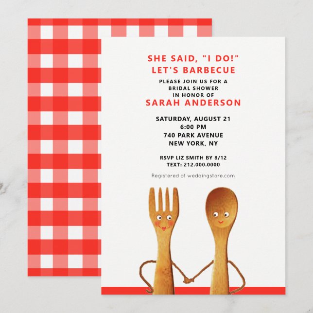 Summer Bridal Shower Invitation (Front/Back)