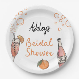Summer Bridal Shower Paper Plate