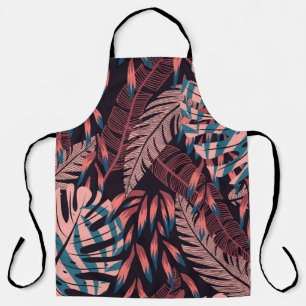 Summer bright seamless background with colorful tr apron
