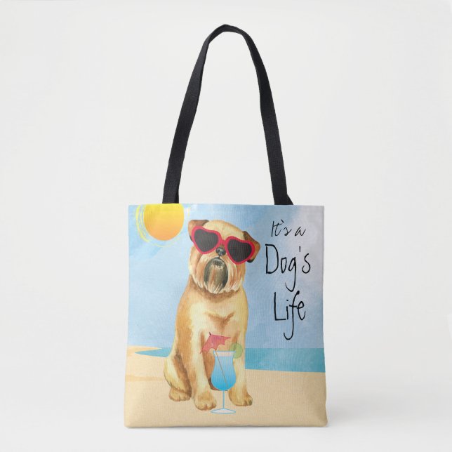 Summer Brussels Griffon Tote Bag (Front)