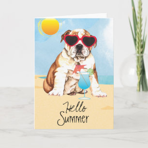 Summer Bulldog Card