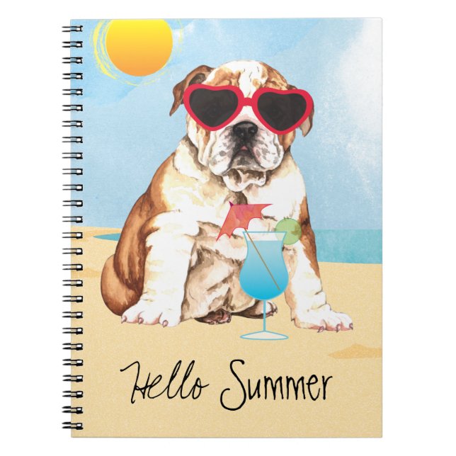 Summer Bulldog Notebook (Front)