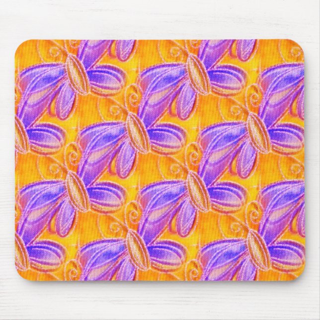 Summer Butterflies Bright Mouse Mat (Front)