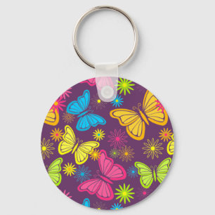Summer butterflies keychain