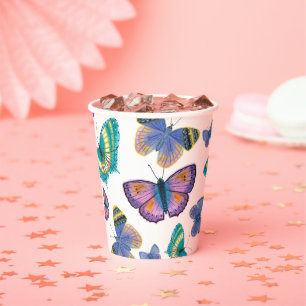 Summer Butterflies Paper Cups