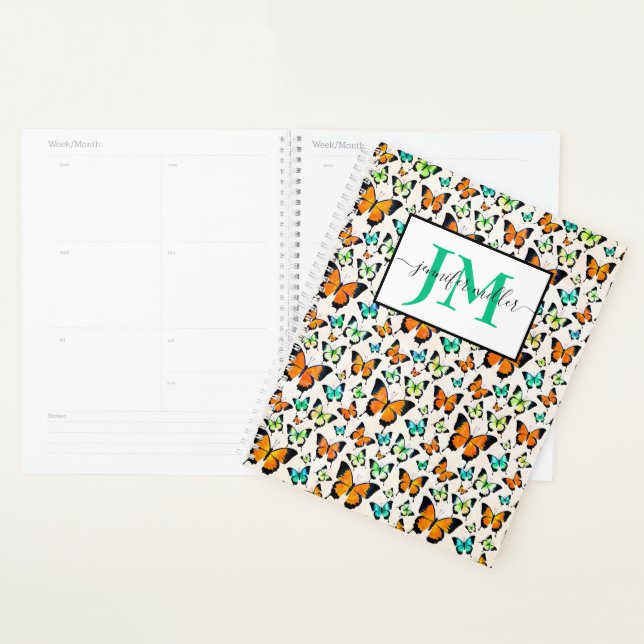 Summer butterflies  personalised planner (Display)