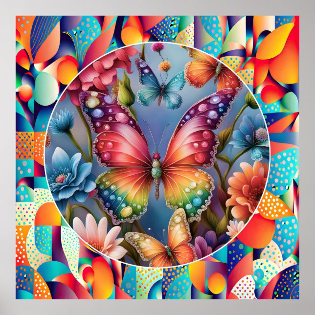 Summer Butterflies  Poster (Front)