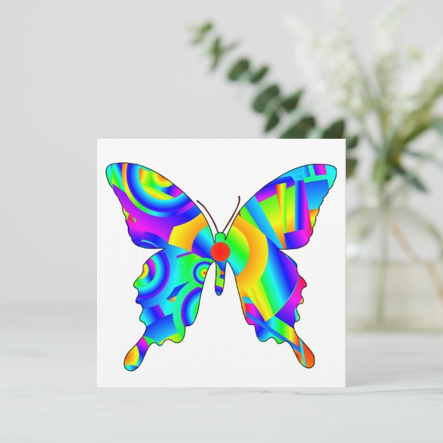 Summer Butterfly  Card (Standing Front)