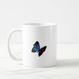 Summer Butterfly Illustration Colourful Insect Coffee Mug