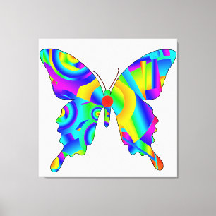 Summer Butterfly Stretched Canvas Print