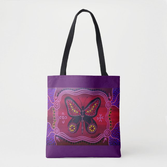 Summer Butterfly Tote Bag (Front)