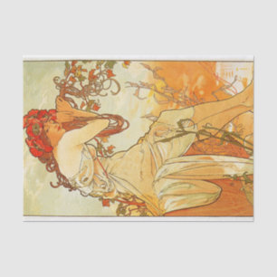 Summer by Alphonse Mucha Tissue Paper