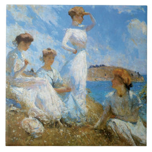 Summer, by Frank W. Benson Tile