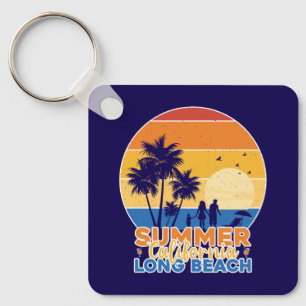 Summer California Long Beach-66594 Key Ring