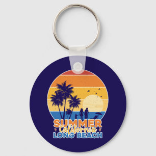 Summer California Long Beach-66594 Key Ring