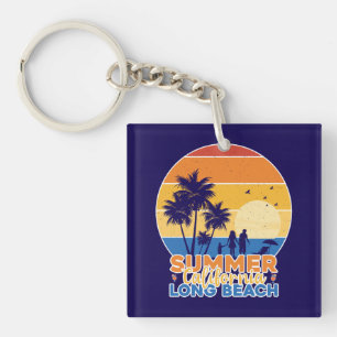 Summer California Long Beach-66594 Key Ring