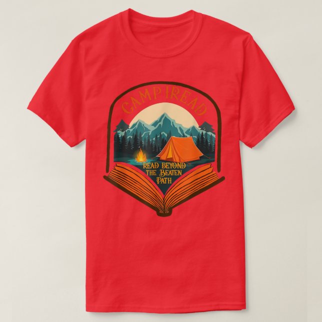 Summer Camp 2022 Read Beyond the Beaten Path STEM  T-Shirt (Design Front)