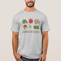 Summer Camp Camping Tent Fire Compass Custom Shirt