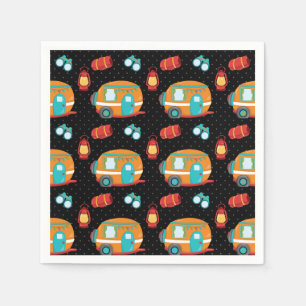 Summer Camp - choose your background colour Napkin