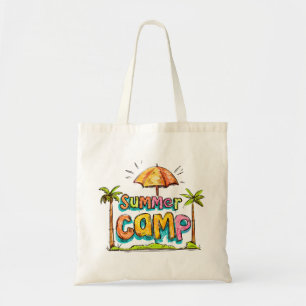 Summer Camp - Colorful Summer Camp Sign Tote Bag