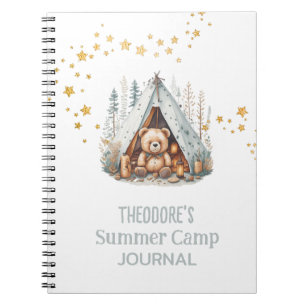 Summer Camp Cute Woodland Bear Journal