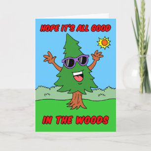 Summer Camp Good In Woods Card