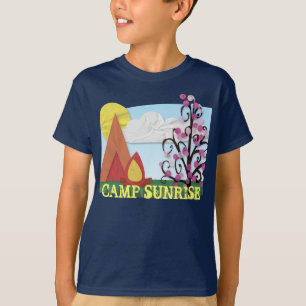Summer Camp Illustrated Shirt with Changeable Text