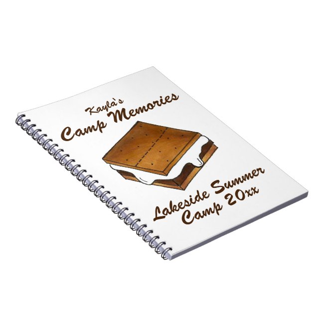 Summer Camp Memories Smore Smores Photo Album Notebook (Right Side)