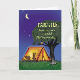 Summer Camp - Miss you - Daughter Card