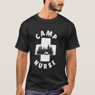 Summer Camp Nurse Camping Medical Staff Campground T-Shirt