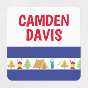 Summer Camp Personalised Clothing Labels