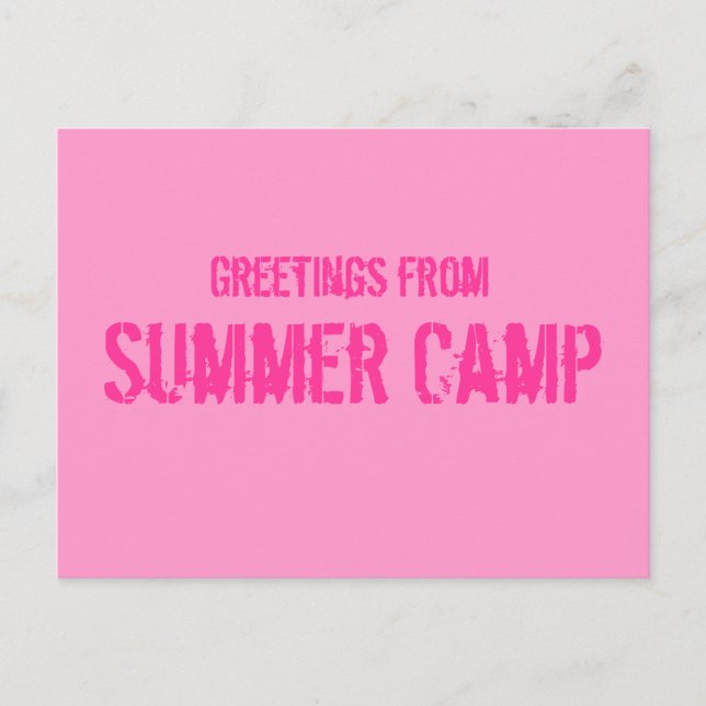 Summer Camp Postcard (Front)