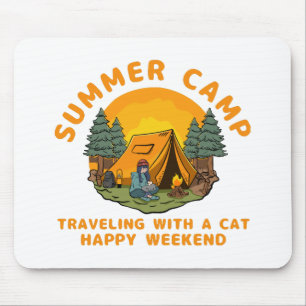 Summer camp  traveling with a cat  mouse mat