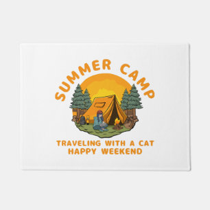 Summer camp travelling with a cat doormat